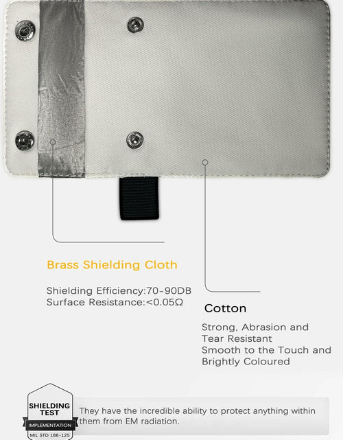 Load image into Gallery viewer, Faraday Bag for Key Fob RFID Signal Blocking Car Key Protector White
