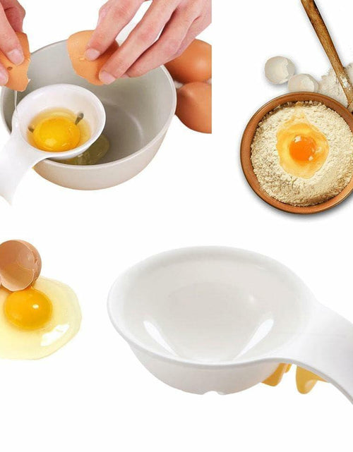 Load image into Gallery viewer, WsjiaboFux White Egg Yolk Separator Plastic Strainer for Baking 1 Count
