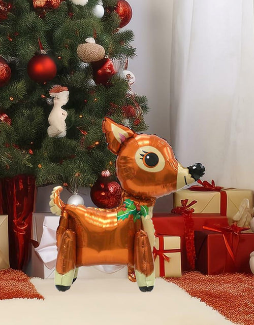 Load image into Gallery viewer, Deermon Christmas Reindeer Walking Animal Balloon Brown Large 4pcs
