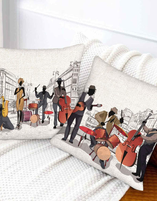 Load image into Gallery viewer, Boqpolu Movie Music Theme Pillow Covers Set of 2 18x18 Inch Multi-0006
