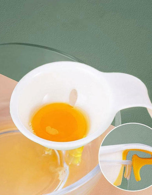 Load image into Gallery viewer, WsjiaboFux White Egg Yolk Separator Plastic Strainer for Baking 1 Count
