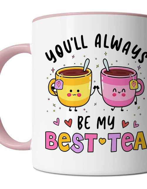 Load image into Gallery viewer, KINAPATO Friend Mug Funny Bestie Gift White Pink 11oz Ceramic
