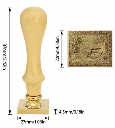 maotouying Wax Seal Stamp Laser Engraved for Envelopes Invitations Gift