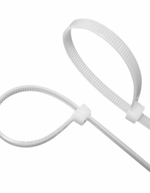 Load image into Gallery viewer, AUHKO 8in Heavy Duty Nylon Zip Cable Ties White 121lbs Tensile Strength
