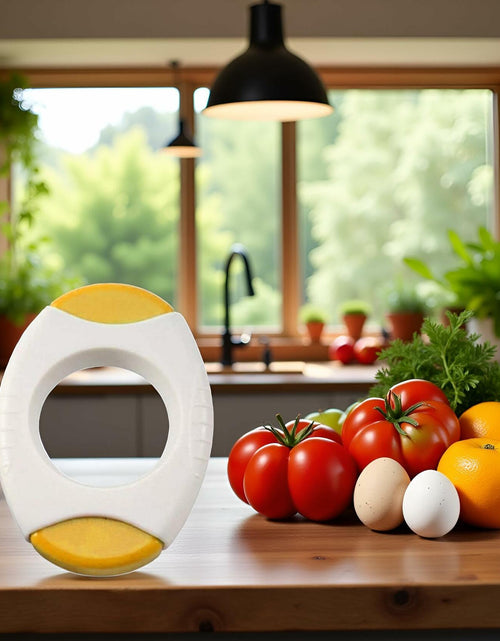 Load image into Gallery viewer, Juroicessry Yellow Egg Shell Opener Cutter Kitchen Tool Acacia Wood
