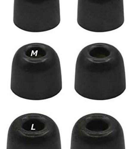 BLLQ Memory Foam Earbud Tips Replacement Eartips for Sony S M L 6 Pairs