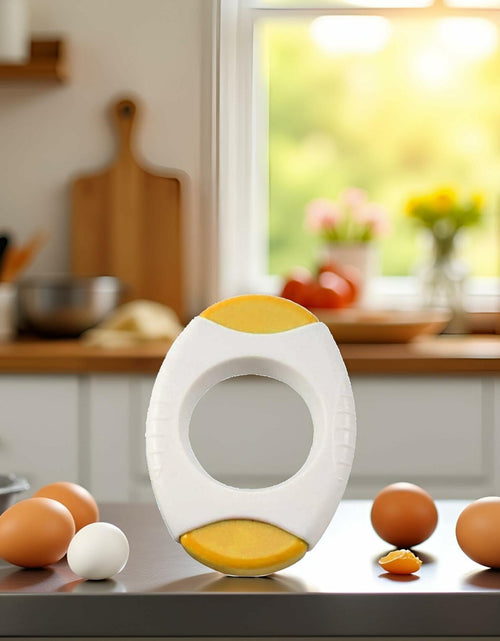 Load image into Gallery viewer, Juroicessry Yellow Egg Shell Opener Cutter Kitchen Tool Acacia Wood

