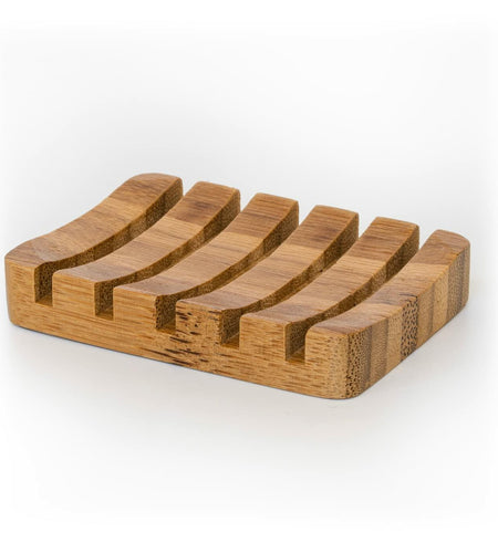 Bamboo Soap Holder Self Draining Wooden Soap Dish Bathroom Accessory