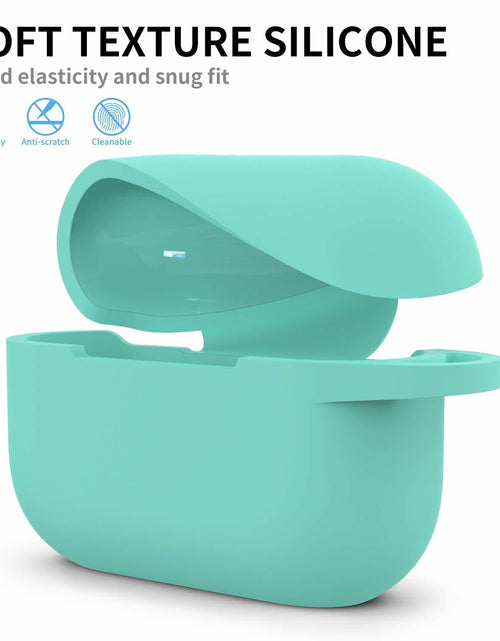 Load image into Gallery viewer, GMUDA Silicone Cover for AirPods Pro 1 &amp; 2 with Keychain Mint Green
