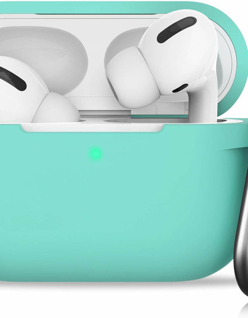 Load image into Gallery viewer, GMUDA Silicone Cover for AirPods Pro 1 &amp; 2 with Keychain Mint Green
