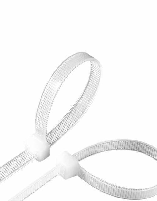 Load image into Gallery viewer, AUHKO 8in Heavy Duty Nylon Zip Cable Ties White 121lbs Tensile Strength
