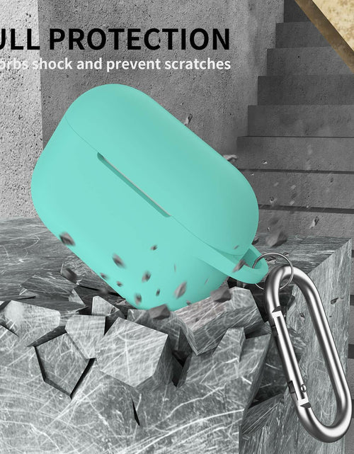 Load image into Gallery viewer, GMUDA Silicone Cover for AirPods Pro 1 &amp; 2 with Keychain Mint Green
