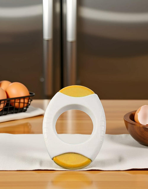 Load image into Gallery viewer, Juroicessry Yellow Egg Shell Opener Cutter Kitchen Tool Acacia Wood
