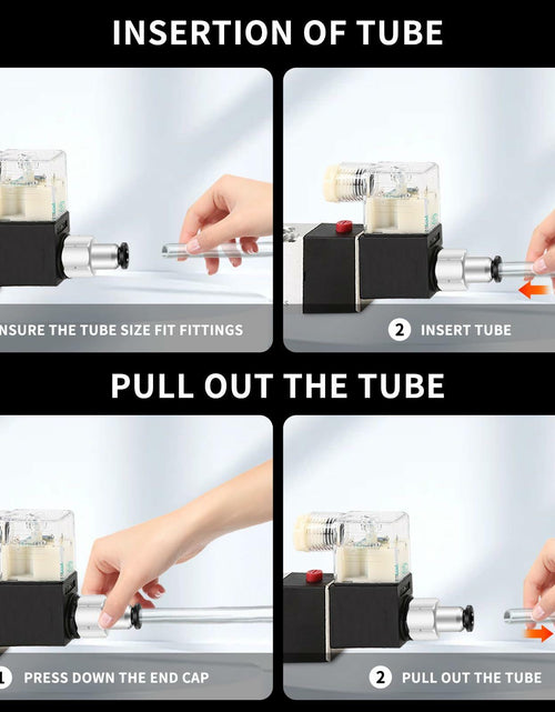 Load image into Gallery viewer, QITUO Push to Connect Fittings 8mm x 1/4 NPT Male Straight 15 Pcs

