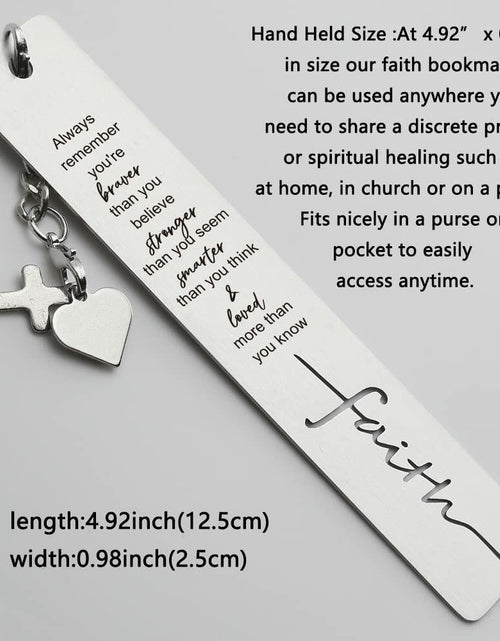 Load image into Gallery viewer, Faith Bookmarks Christian Gift for Women Teachers Readers Friends
