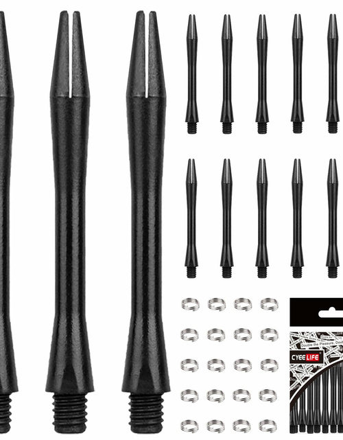 Load image into Gallery viewer, CyeeLife Dart Shafts 15 Pack with O Rings Dart Accessories Black
