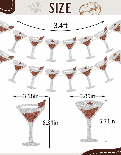 Load image into Gallery viewer, Espresso Martini Banner A Tini Bit Older Birthday Martini Party Decor
