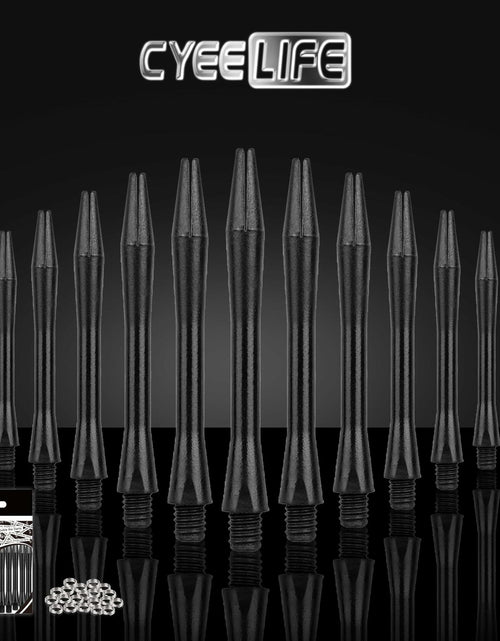 Load image into Gallery viewer, CyeeLife Dart Shafts 15 Pack with O Rings Dart Accessories Black
