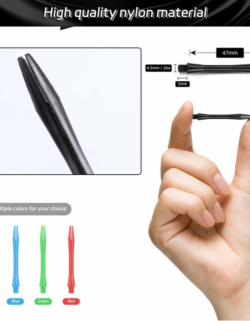 Load image into Gallery viewer, CyeeLife Dart Shafts 15 Pack with O Rings Dart Accessories Black
