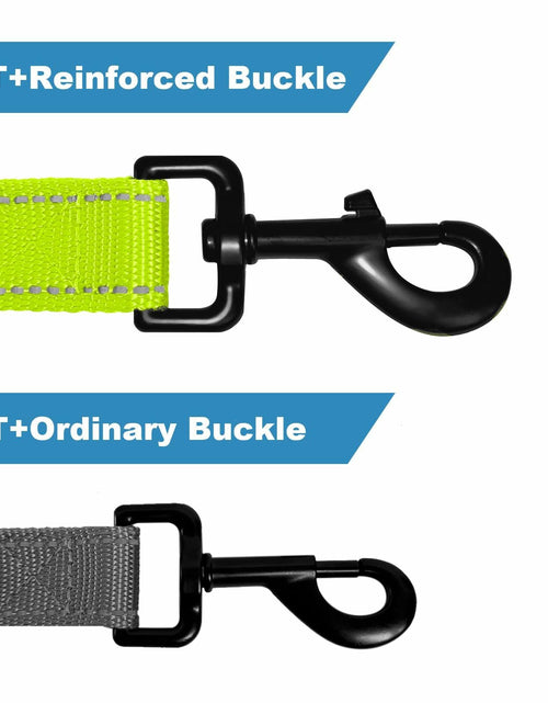 Load image into Gallery viewer, Htnlbqy Dog Leash Large Nylon Reinforced Reflective 5FT Bright Green
