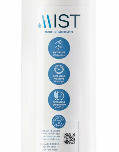 Load image into Gallery viewer, Mist Carbon Block Replacement Filter for MRO001 MRO002 Reverse Osmosis White
