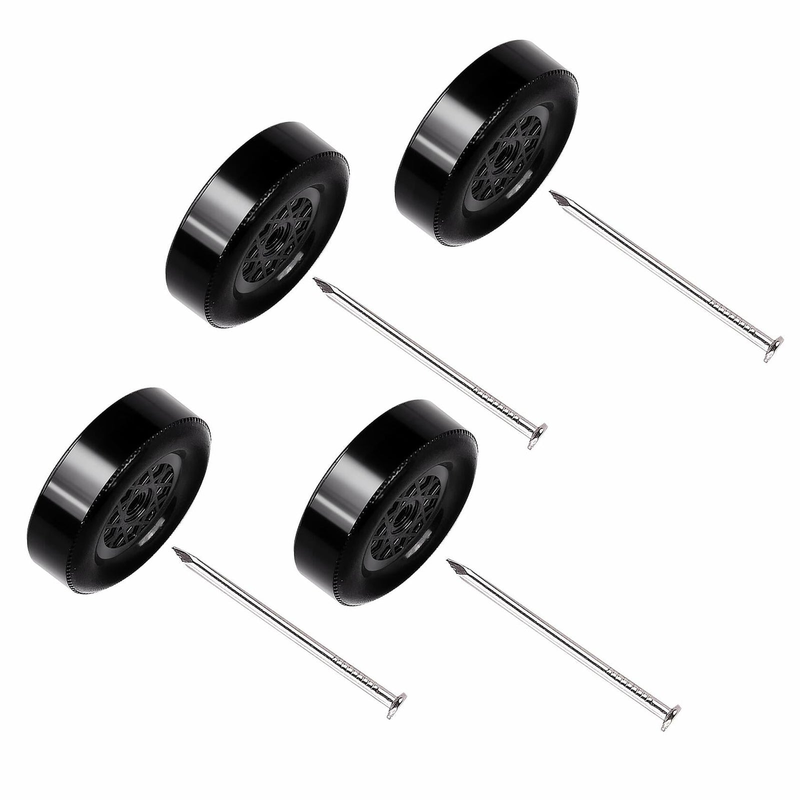 SeDeplacer Polished Axles & Prepped Wheels Kit 4Pcs Axles 4Pcs Wheels