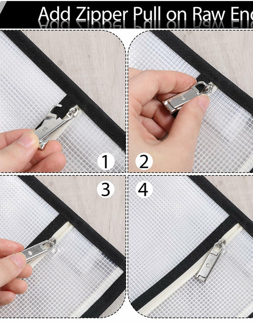 Load image into Gallery viewer, 12 Pcs Metal Zipper Pull Tab Replacement Detachable Zipper Handles
