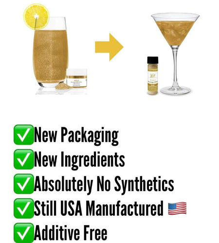 Lux Life Edible Drink Glitter Green Food Grade for Cocktails Wine 4g