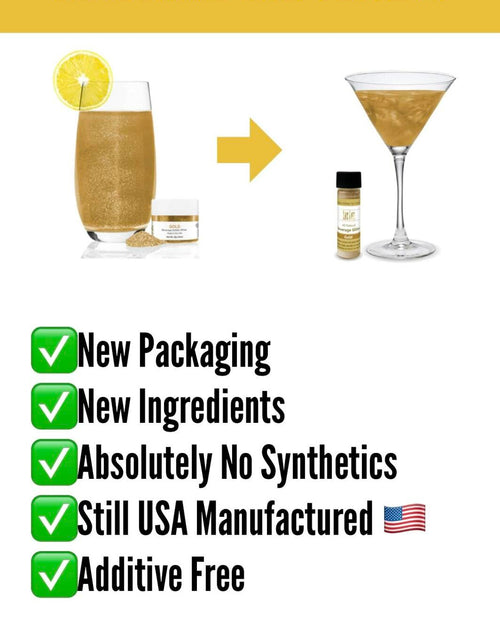 Load image into Gallery viewer, Lux Life Edible Drink Glitter Green Food Grade for Cocktails Wine 4g
