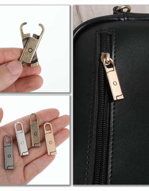 Load image into Gallery viewer, 12 Pcs Metal Zipper Pull Tab Replacement Detachable Zipper Handles
