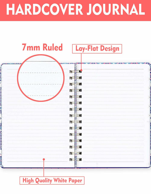 Load image into Gallery viewer, WLPFSAHF A5 Hardcover Spiral Journal Notebook Lined 120 Pages Bohemian
