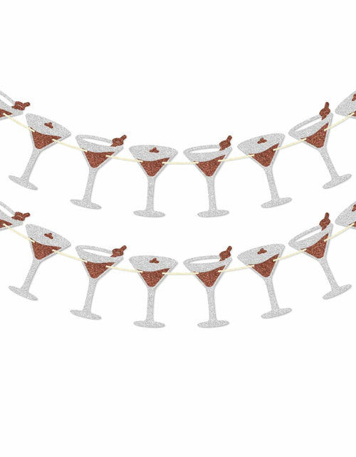 Load image into Gallery viewer, Espresso Martini Banner A Tini Bit Older Birthday Martini Party Decor
