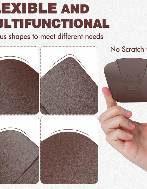 Load image into Gallery viewer, Pan Scraper Pot Scraper Plastic for Cast Iron Cookware 6 Pcs Brown
