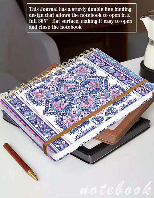 Load image into Gallery viewer, WLPFSAHF A5 Hardcover Spiral Journal Notebook Lined 120 Pages Bohemian
