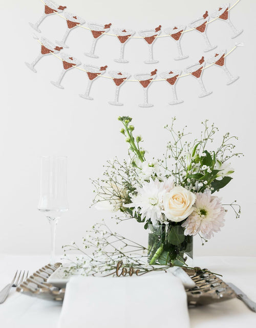 Load image into Gallery viewer, Espresso Martini Banner A Tini Bit Older Birthday Martini Party Decor
