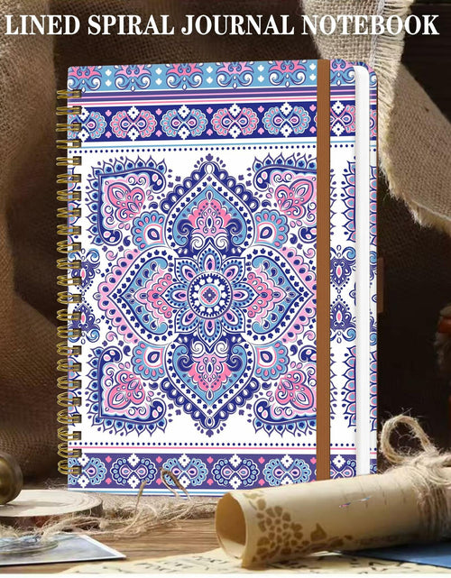 Load image into Gallery viewer, WLPFSAHF A5 Hardcover Spiral Journal Notebook Lined 120 Pages Bohemian
