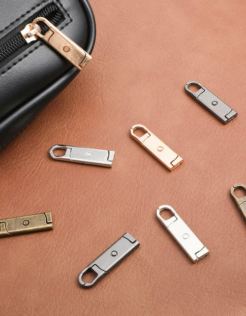 Load image into Gallery viewer, 12 Pcs Metal Zipper Pull Tab Replacement Detachable Zipper Handles
