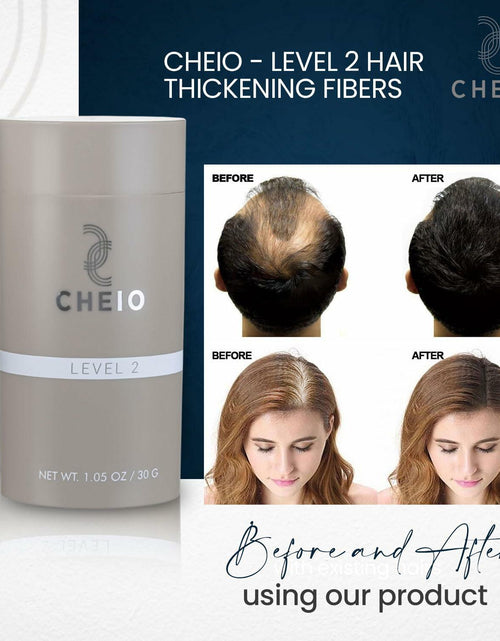 Load image into Gallery viewer, Cheio Hair Thickening Fibers Keratin Level 2 Light Brown 30g Bald Spots
