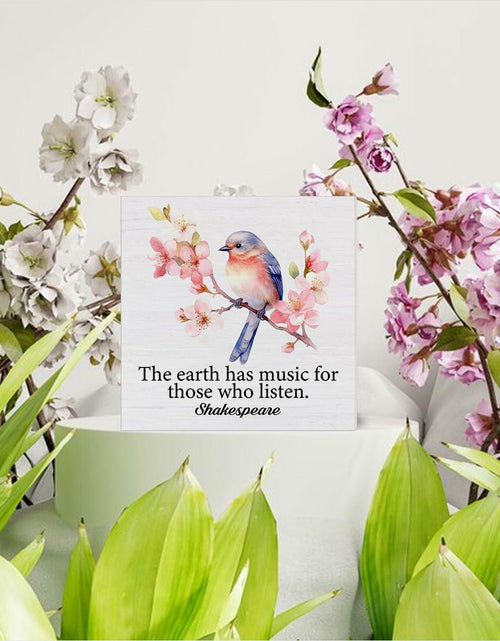 Load image into Gallery viewer, SOFEGY Inspirational Desk Decor Motivational Quote Wood Block Plaque 5x5 Inch
