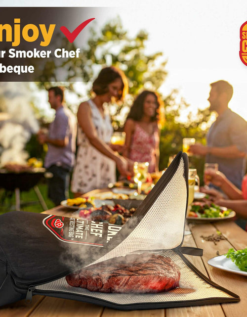 Load image into Gallery viewer, Smoker Chef Ultimate Meat Resting Bag 21" Black BBQ Blanket + 24 Butcher Sheets
