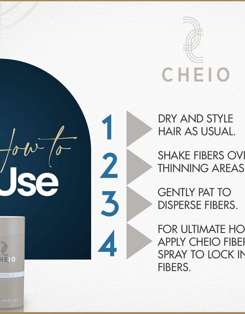Load image into Gallery viewer, Cheio Hair Thickening Fibers Keratin Level 2 Light Brown 30g Bald Spots
