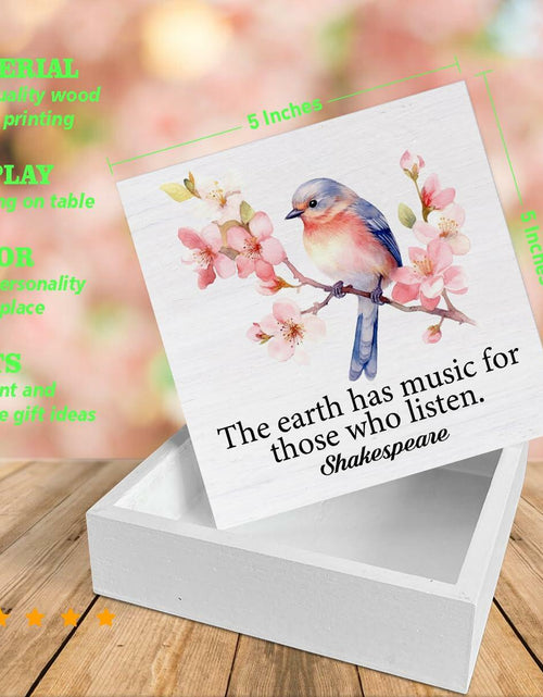 Load image into Gallery viewer, SOFEGY Inspirational Desk Decor Motivational Quote Wood Block Plaque 5x5 Inch
