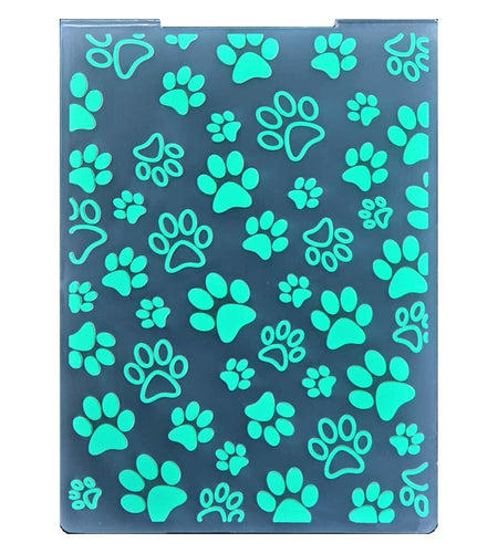 DDOUJOY 8pcs Embossing Folders Cat Paw Pineapple Tree Colorful Plastic