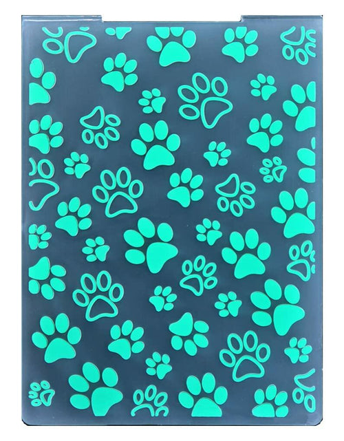 Load image into Gallery viewer, DDOUJOY 8pcs Embossing Folders Cat Paw Pineapple Tree Colorful Plastic
