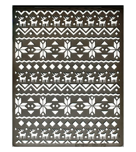 DDOUJOY Snowflake Deer Christmas Plastic Embossing Folder for Card Making