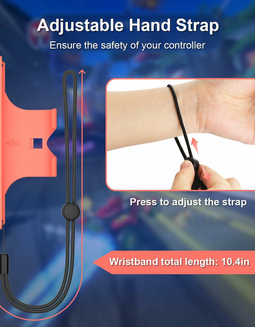 Load image into Gallery viewer, Gamorek Wrist Strap for Switch 2 Joy Con Controller 2 Pack Blue Orange
