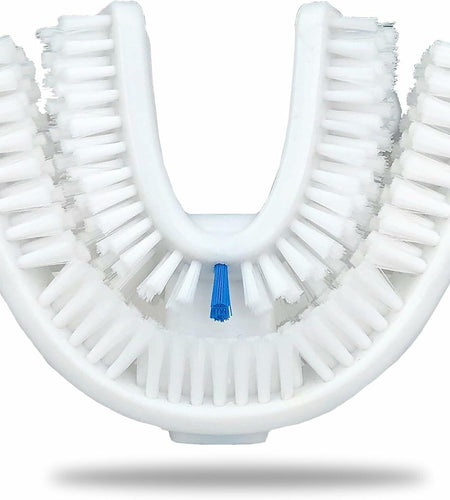 VWHITE U Shaped Replacement Head Ultrasonic Toothbrush White Adult Soft Silicone