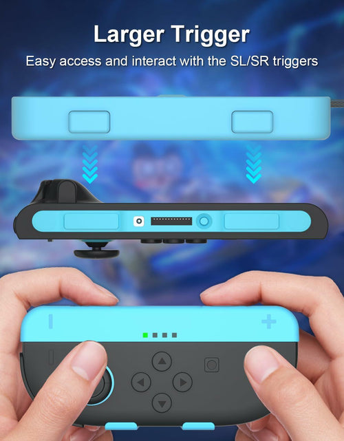 Load image into Gallery viewer, Gamorek Wrist Strap for Switch 2 Joy Con Controller 2 Pack Blue Orange
