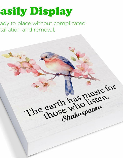 Load image into Gallery viewer, SOFEGY Inspirational Desk Decor Motivational Quote Wood Block Plaque 5x5 Inch
