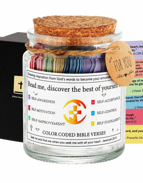 Load image into Gallery viewer, Prayer Cards Bible Verse Jar Spiritual Christian Gift Personal Growth
